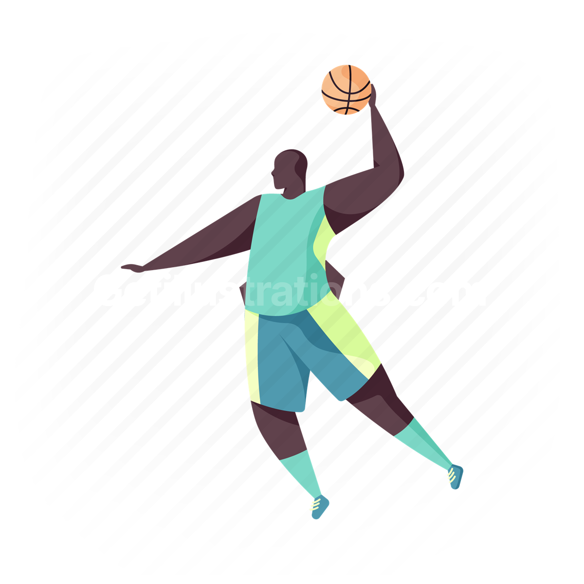 man, basketball, ball, sport, game
